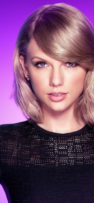 Taylor Swift, Purple background, 5K