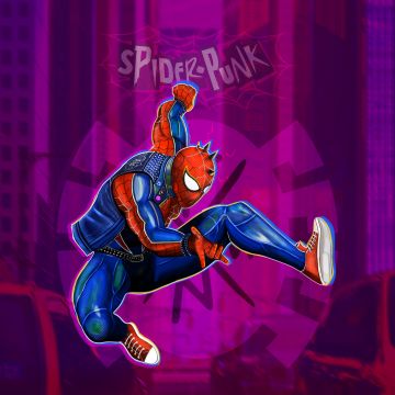 Spider-Punk, Spider-Man: Across the Spider-Verse, Marvel Comics, 2023 Movies, 5K, Spiderman
