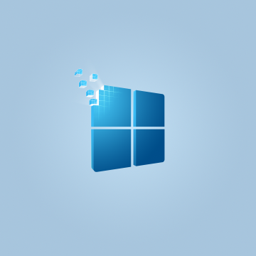 Windows 11, Light blue, Windows logo