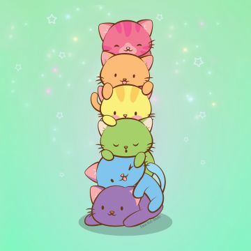 Cat pile, Cute Kittens, Kawaii cats, Kawaii kittens, 5K