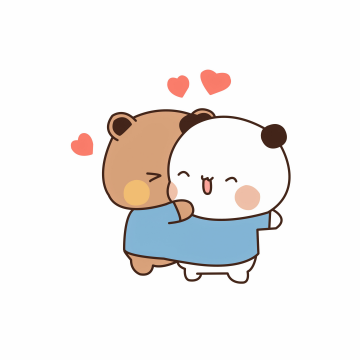 Milk and Mocha Bears, Kawaii couple, Love couple, White background, Love couple, Milk bear, Mocha bear