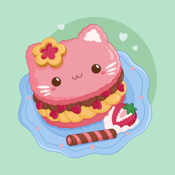 Cute food, Kawaii food, Kawaii cupcake, Delicious, Kawaii face