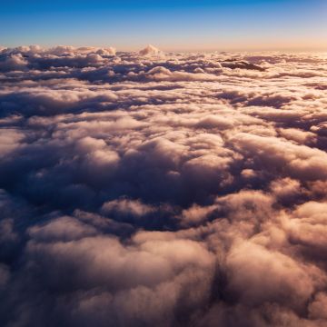 Above clouds, Fiordland National Park, Sunny day