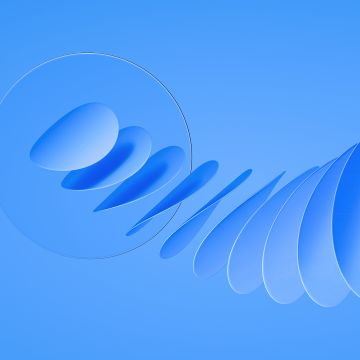 3D background, Blue, Glass, 5K