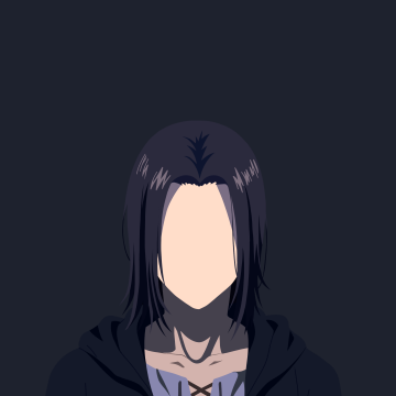 Eren Yeager, Faceless, Minimalist, Attack on Titan, Dark background, Simple