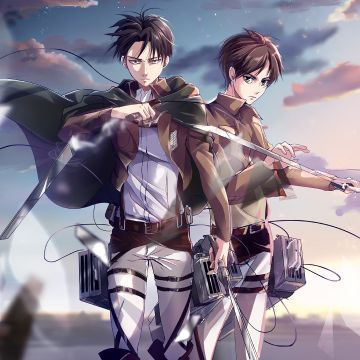 Eren Yeager, Levi Ackerman, Attack on Titan, Shingeki no Kyojin