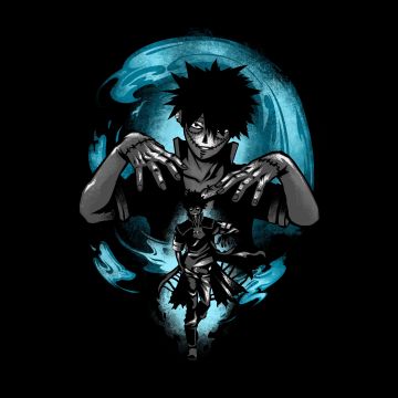 Dabi, 5K, Black background, My Hero Academia