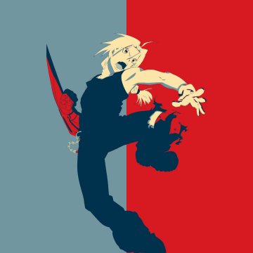 Edward Elric, Minimalist, 5K, Fullmetal Alchemist