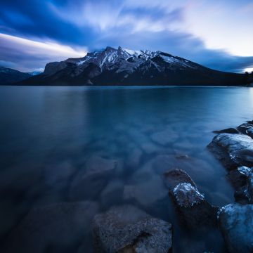 Lake Minnewanka, Banff National Park, Mountains, Landscape, Canada