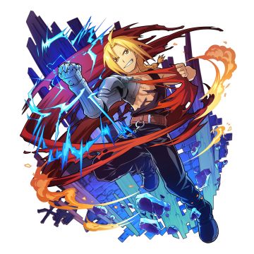 Edward Elric, 5K, Fullmetal Alchemist, White background