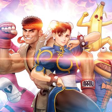 Fortnite, Ryu, Chun Li, Street Fighter, Crossover