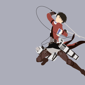 Levi Ackerman, Faceless, Minimalist, Shingeki no Kyojin, Attack on Titan, Simple