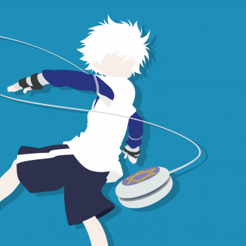 Killua Zoldyck, Hunter x Hunter, 5K, Faceless, Minimalist