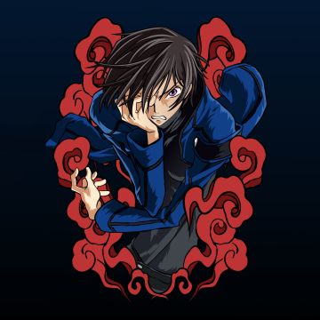 Lelouch Lamperouge, Character art, Code Geass, 5K