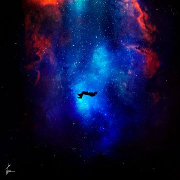 Lost in Space, Alone, Dream, Deep space, Nebula, Aesthetic