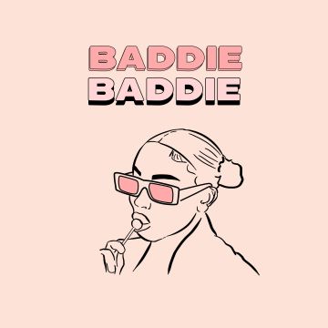 Baddie, Girly backgrounds, Fearless, Edgy, Attitude, Bold, 5K, Misty rose background, Simple