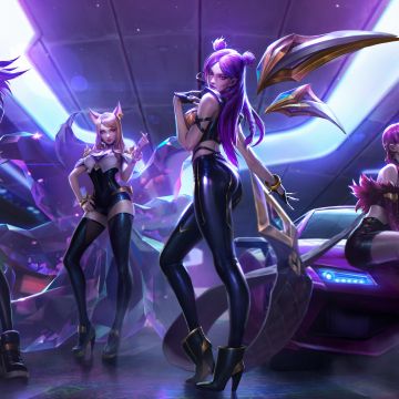 KDA, K-pop, Ahri, Akali, Evelynn KDA, Kai'Sa, League of Legends, 5K