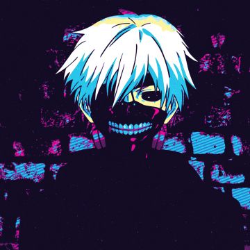 Ken Kaneki, Digital Art, Tokyo Ghoul, Dark background