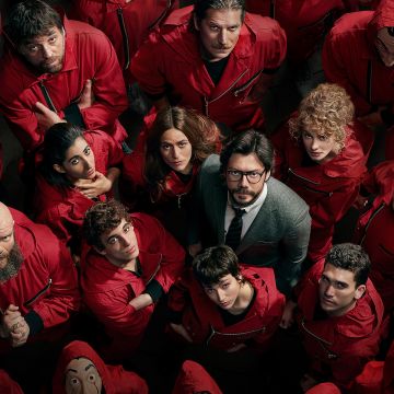 Money Heist, Alvaro Morte as The Professor, Ursula Corbero as Tokyo, Netflix series, Spanish series