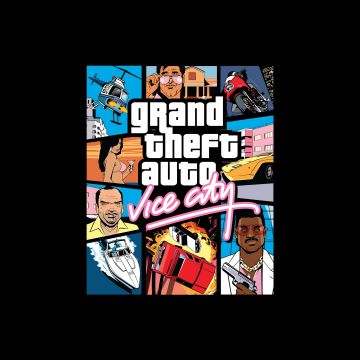 Grand Theft Auto: Vice City, GTA Vice City, Black background, 5K, 8K