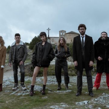 Money Heist, Netflix series, Alvaro Morte as The Professor, Ursula Corbero as Tokyo, Spanish series