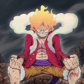 Luffy, 5K, Gear 5, One Piece