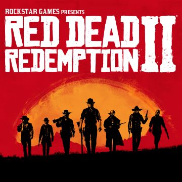 Red Dead Redemption 2, Rockstar Games, Red background, PC Games, PlayStation 4, Xbox One