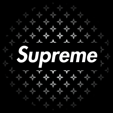 Supreme, Logo, Black background