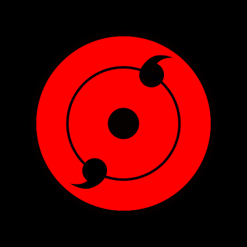 Sharingan, Black background, Naruto, 5K, 8K