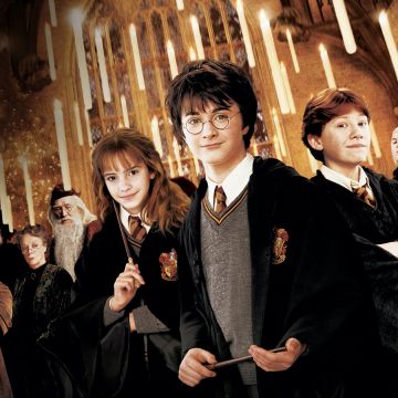 Harry Potter and the Chamber of Secrets, Daniel Radcliffe as Harry Potter, Emma Watson as Hermione Granger, Ron Weasley