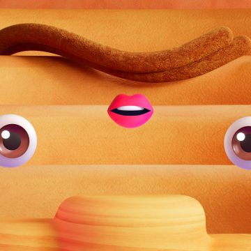 Emoji, Eyes, Pink lips, Microsoft Design