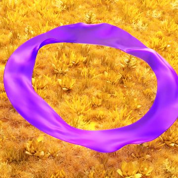 Microsoft Pride, Yellow field, Purple ribbon, Yellow background