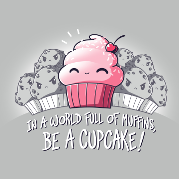 Muffins, Cupcake, Kawaii cupcake, Cute quotes, Pink, Grey background, 5K, 8K, Meme