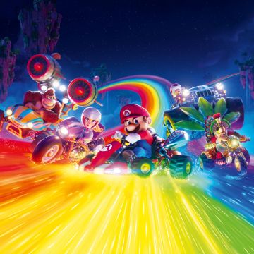 The Super Mario Bros. Movie, 8K, Movie poster, Princess Peach, Mario, Toad, 5K, 2023 Movies, Animation movies