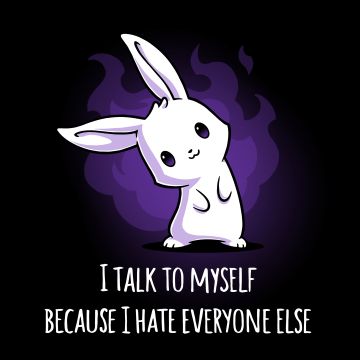 Cute rabbit, Motivational quotes, 5K, 8K, Black background, Meme