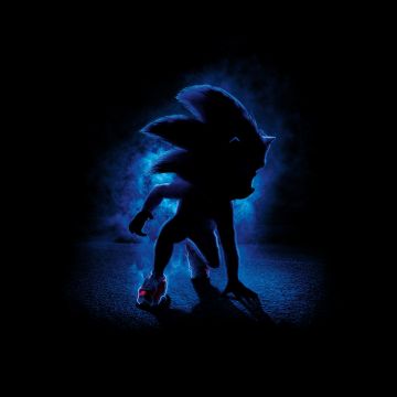Sonic the Hedgehog, Black background, 5K, 8K