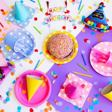 Happy Birthday, Birthday party, Birthday decoration, Cake, Colorful, 5K