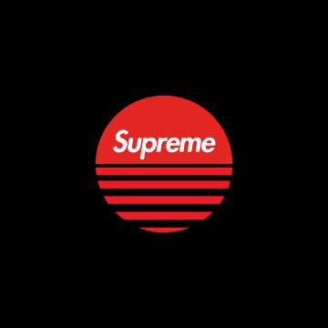 Supreme, Sun, Black background, 5K, 8K, Simple