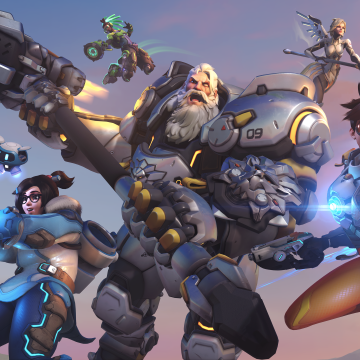 Overwatch 2, 2023 Games, Tracer, Mei, Reinhardt, Mercy, Lucio