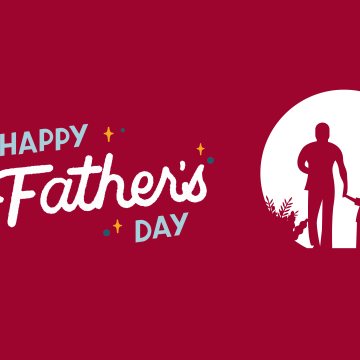 Happy Fathers Day, Red background, 5K, 8K