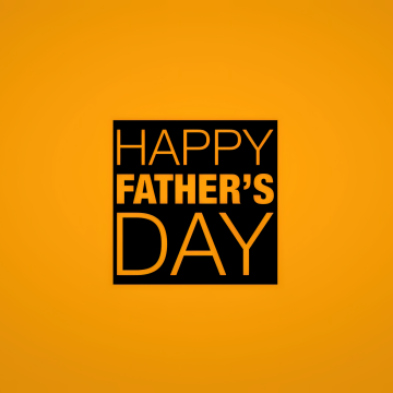 Happy Fathers Day, Yellow background