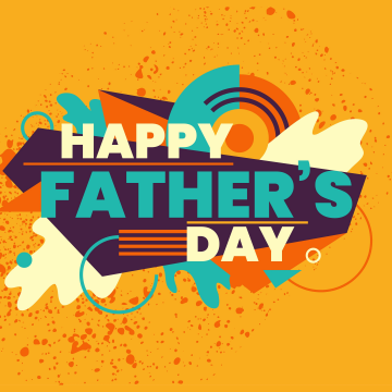 Happy Fathers Day, Typography, Yellow background, 5K, 8K