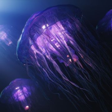Jellyfishes, Underwater, CGI