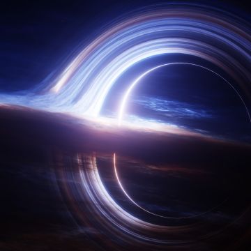 Gargantua black hole, Interstellar, Deep space