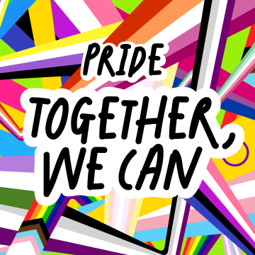 Together we can, LGBTQ, Microsoft Pride, Colorful background, 5K, 8K