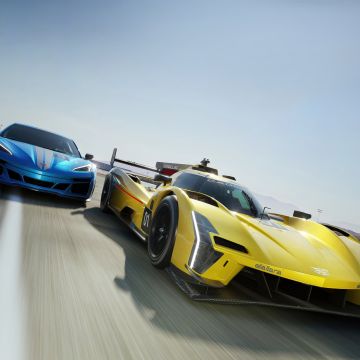 Forza Motorsport, Chevrolet Corvette E-Ray, Cadillac V-LMDh, 2023 Games, Racing game, 5K