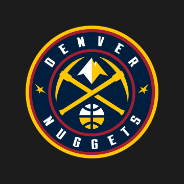 Denver Nuggets, 5K, Logo, Basketball team, Dark background