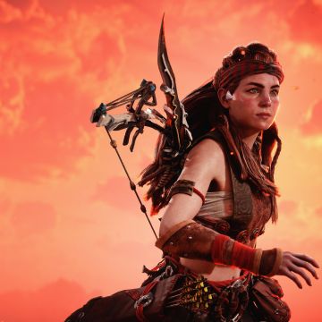 Aloy, Sunset Orange, Horizon Zero Dawn