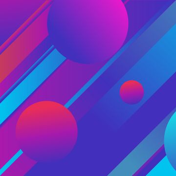 3D background, Colorful gradients, Circles, Stripes