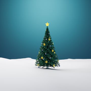 Christmas tree, Minimalist, Christmas decoration, Xmas background, Navidad, Noel